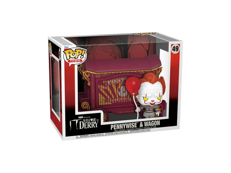 Funko pop town welcome to derry pennywise and wagon