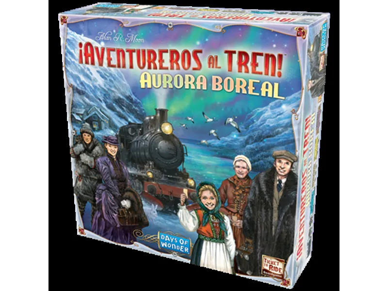 Juego de mesa ¡aventureros al tren! aurora boreal