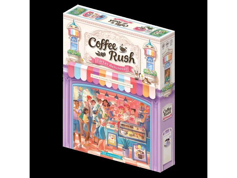 Juego de mesa coffee rush: tartas deliciosas