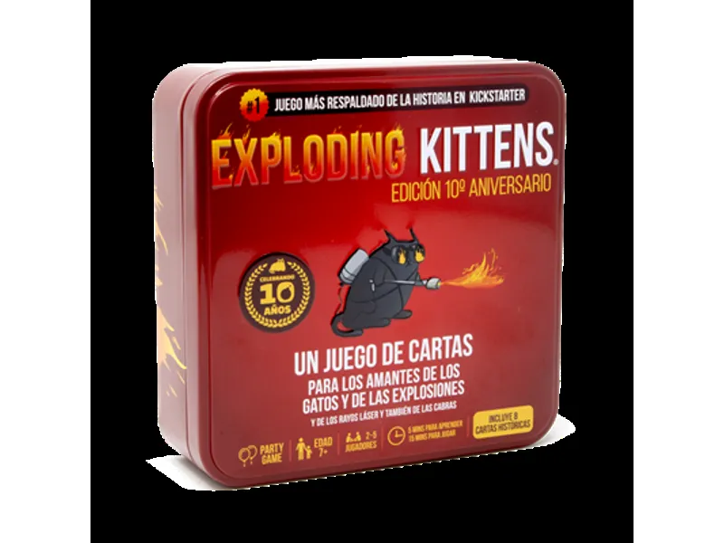 Juego de mesa exploding kittens 10 aniversario