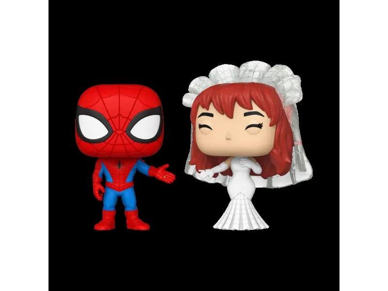 Funko pop marvel superhero couples spider - man & mary jane