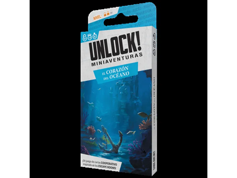 Juego de mesa unlock mini el corazón del océano