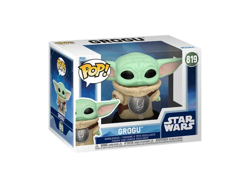 Funko pop star wars grogu with mudhorn chest armor