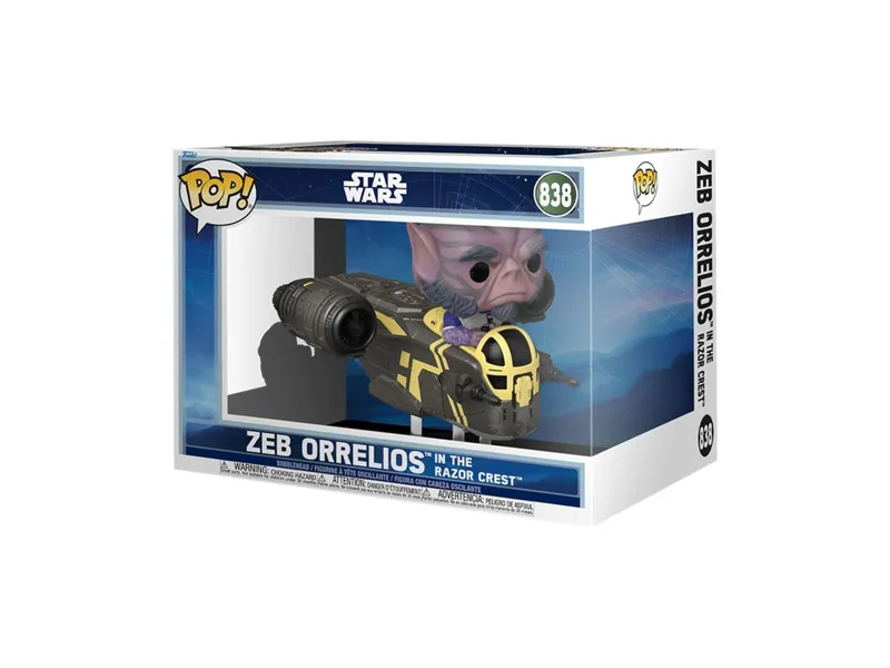 Funko pop star wars rides deluxe zeb orrelios en la razor crest