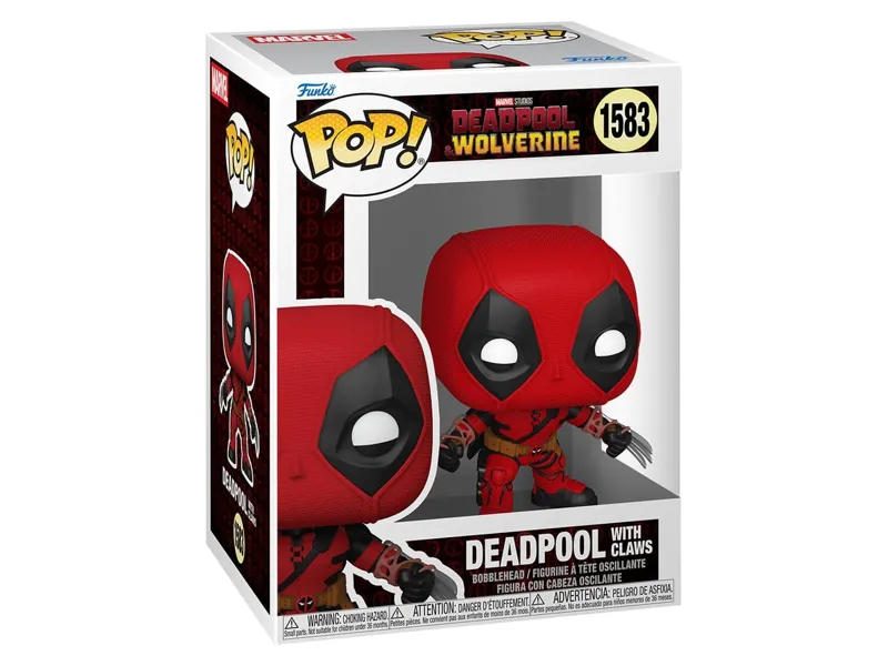 Funko pop marvel deadpool & wolverine deadpool w - claws