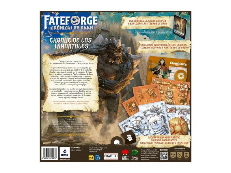 Expansion fateforge: cronicas de kaan choque de los inmortales