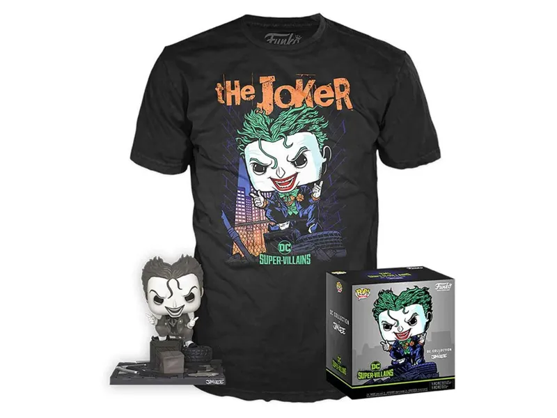 Funko pop dc comics dc jim lee joker + camiseta talla xl